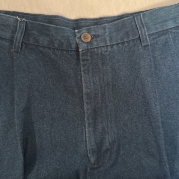 NWT Haggar Comfort Cotton Denim Shorts with Expandable Waist Zipper Mens Size 42 - Picture 7 of 12